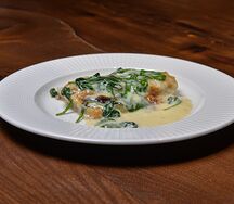 Дикий судак из печи