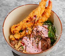 Донбури с креветкой