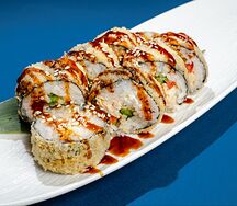 Жаренный ролл с крабом