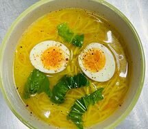 Суп-лапша с яйцом