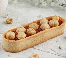 Тарт с фундуком и соленой карамелью 3 шт