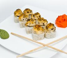 Запеченный шиитаке-ролл 