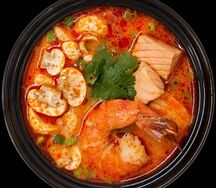 Том Ям с лососем