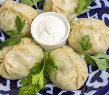 Манты с рубленой говядиной 