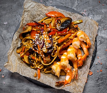 Wok с креветкой