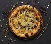 Пицца ветчина с грибами