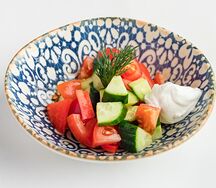 Салат Овощной со сметаной