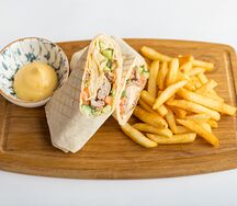 Шаурма с люля-кебабом из телятины