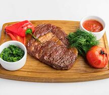 Стейк Рибай с гарниром