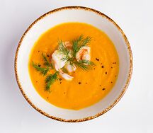 Крабовый биск с креветками