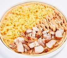 Закрытая пицца с курицей