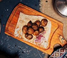 Шампиньоны на мангале