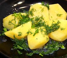 Картофель отварной с маслом