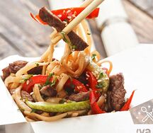 Wok-лапша с говядиной