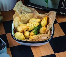 Вареники жареные