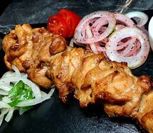Шашлык из филе куриного бедра
