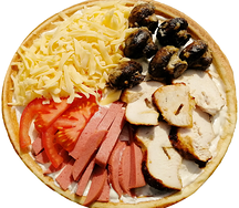 Закрытая пицца сборная