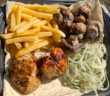 Ланч грибной с курицей