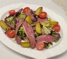 С копченой говядиной