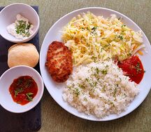 Комбо с говяжьей котлетой