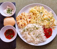 Комбо с мясом по-французски