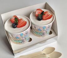Торт в стакане Cake to go с ягодами
