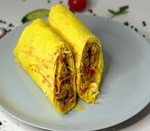 Шаурма в сырном лаваше