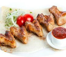 Шашлык из куриных крыльев