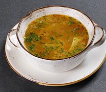 Суп-лапша по-домашнему с курицей и грибами 