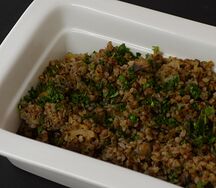 Гречка с грибами и луком