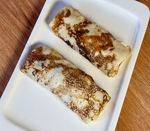 Блинчики с курицей и грибами