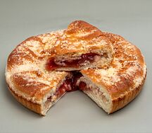 Пирог с яблоком и вишней 