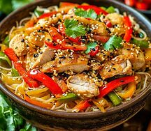 Фрунчоза с курицей и овощами