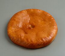 Лепешка с сыром и творогом