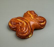 Булочка постная с апельсином лимоном 