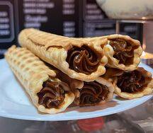 Трубочки с вареной сгущёнкой