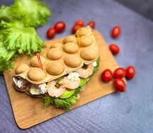 Вафля с креветкой