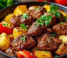 Картофель по-грузински с мясом