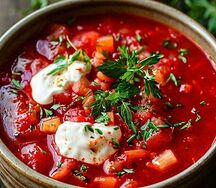 Борщ классический с курицей