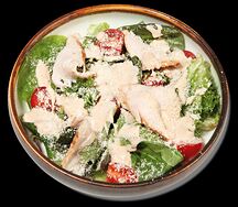 Салат с курицей и пармезаном