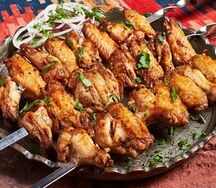 Мцвади из куриных крыльев