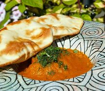 Бабагануш с лепешкой