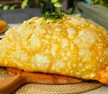 Чебурек с сыром и зеленью