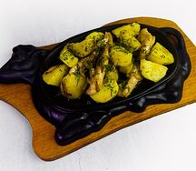 Жареха с курицей 