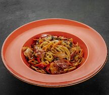 Wok с беконом