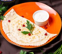 Кутаб с сыром и зеленью