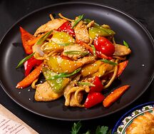 Лапша с курицей