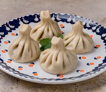 Хинкали с грибами вареные
