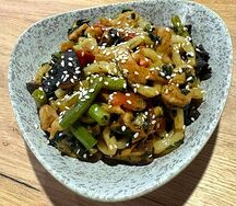 Лапша удон с курицей
