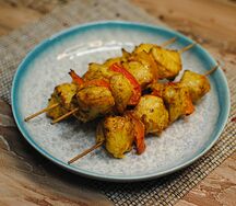 Шашлычок из курицы с перцем